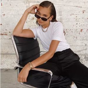 DANIELLE BERNSTEIN TSHIRT BODYSUIT WHITE